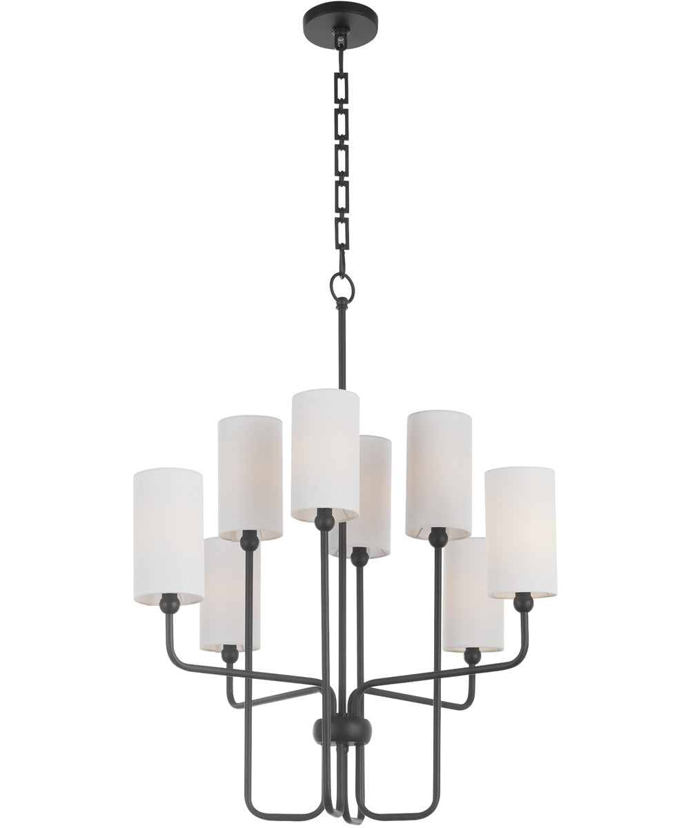 Tamara Day's Charlotte 8-light Chandelier Matte Black