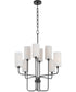 Tamara Day's Charlotte 8-light Chandelier Matte Black