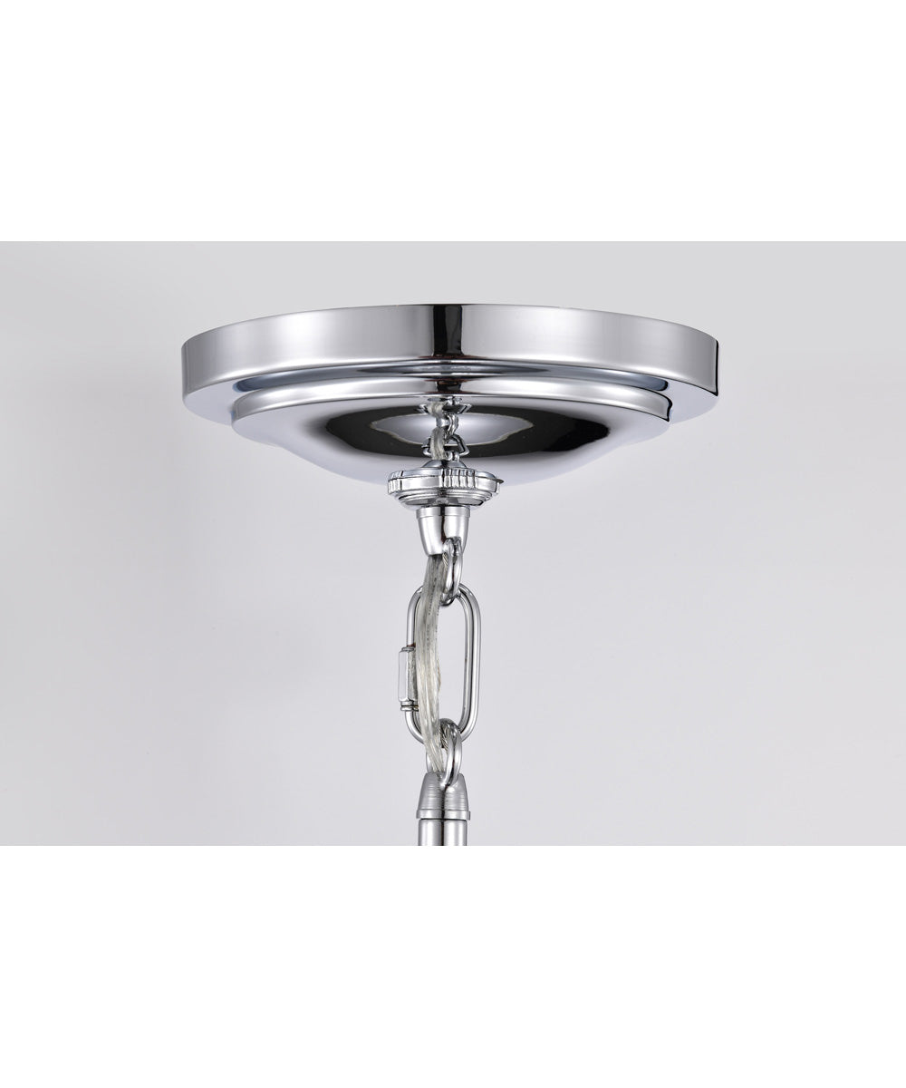 Valdora 1-Light Pendant Polished Nickel