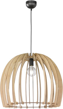 24"W Wood 1-Light  Pendant  Wood