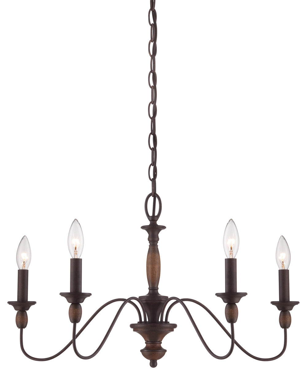 Holbrook 5-light Chandelier Tuscan Brown