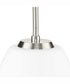Copeland 1-Light Mid-Century Modern Pendant Brushed Nickel