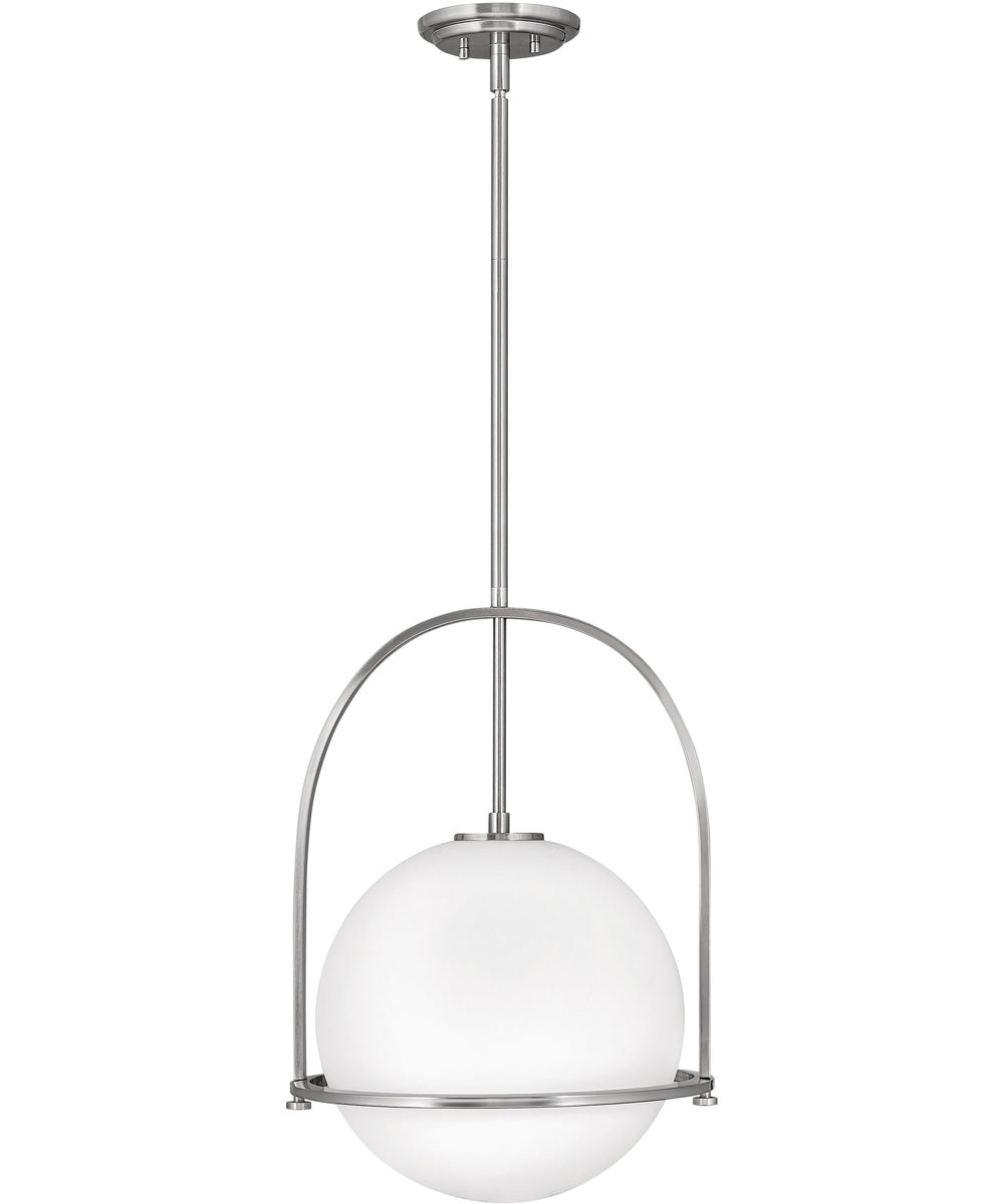 Somerset 1-Light Large Pendant in Brushed Nickel
