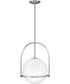 Somerset 1-Light Large Pendant in Brushed Nickel