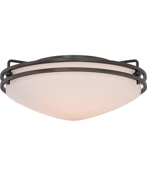 Ozark Medium 2-light Flush Mount Palladian Bronze