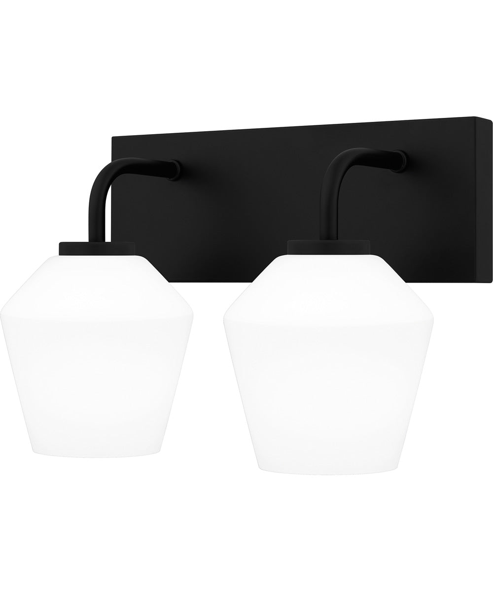 Nielson Medium 2-light Bath Light Matte Black