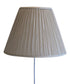 16"W Floating Shade Plug-In Wall Light EggShell Mushroom Pleat
