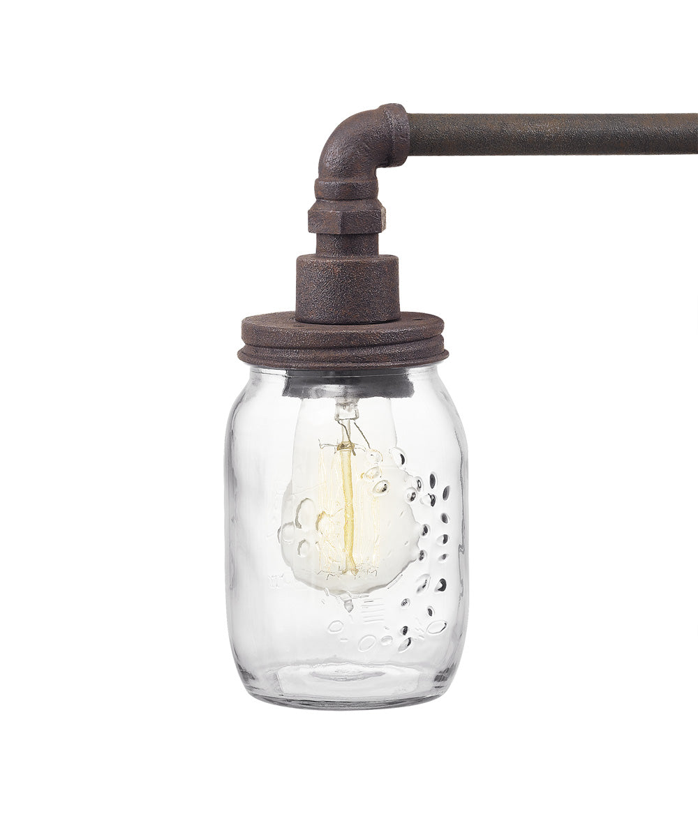 Squire Extra Large 4-light Bath Light Rustic Black