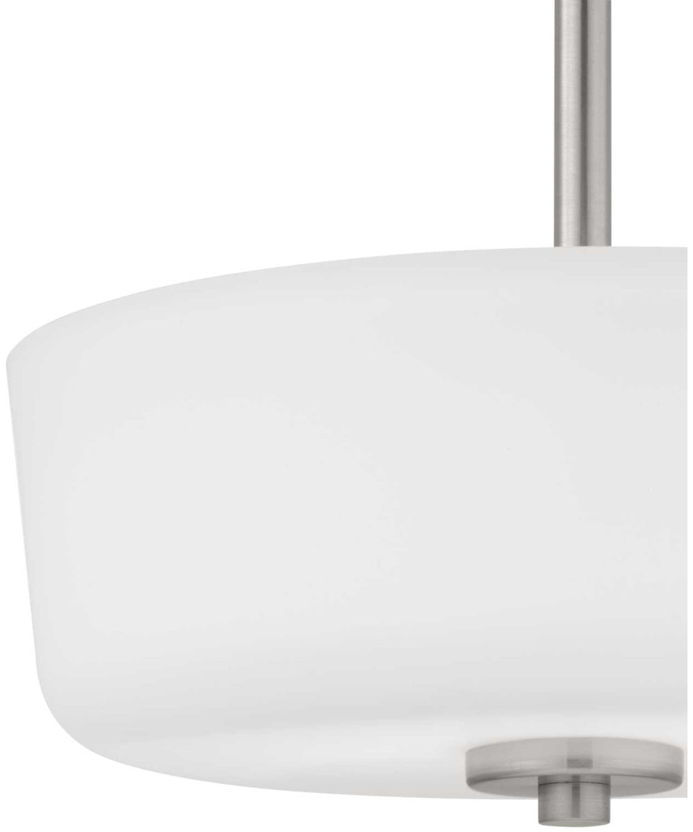 Tobin 2-Light 12-1/4" Semi-Flush Convertible Brushed Nickel