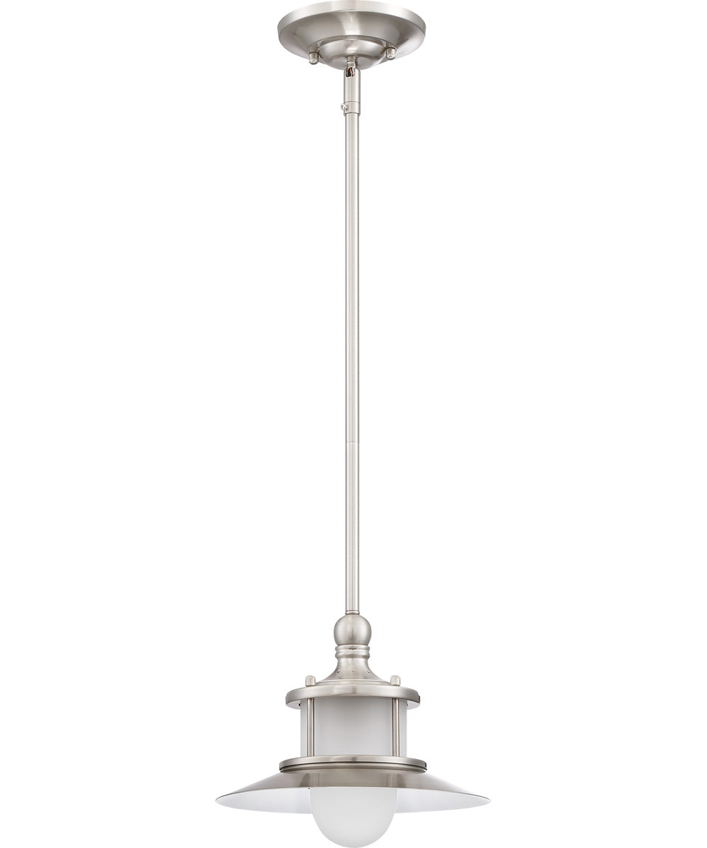 New England Small 1-light Mini Pendant Brushed Nickel