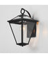 Prism 16 inch Outdoor Wall Sconce Black