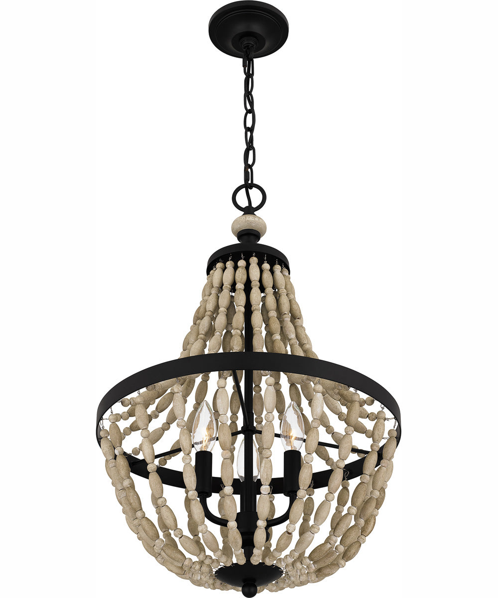 Quoizel Pendant Large 3-light Pendant Matte Black