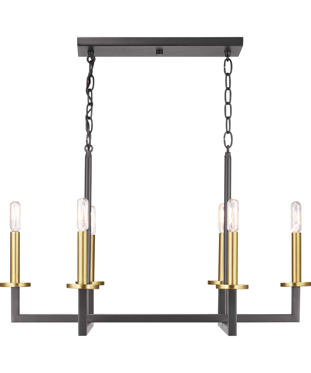 Blakely 6-Light Modern Chandelier Light Graphite