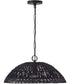 Naomi 1-Light Pendant Matte Black