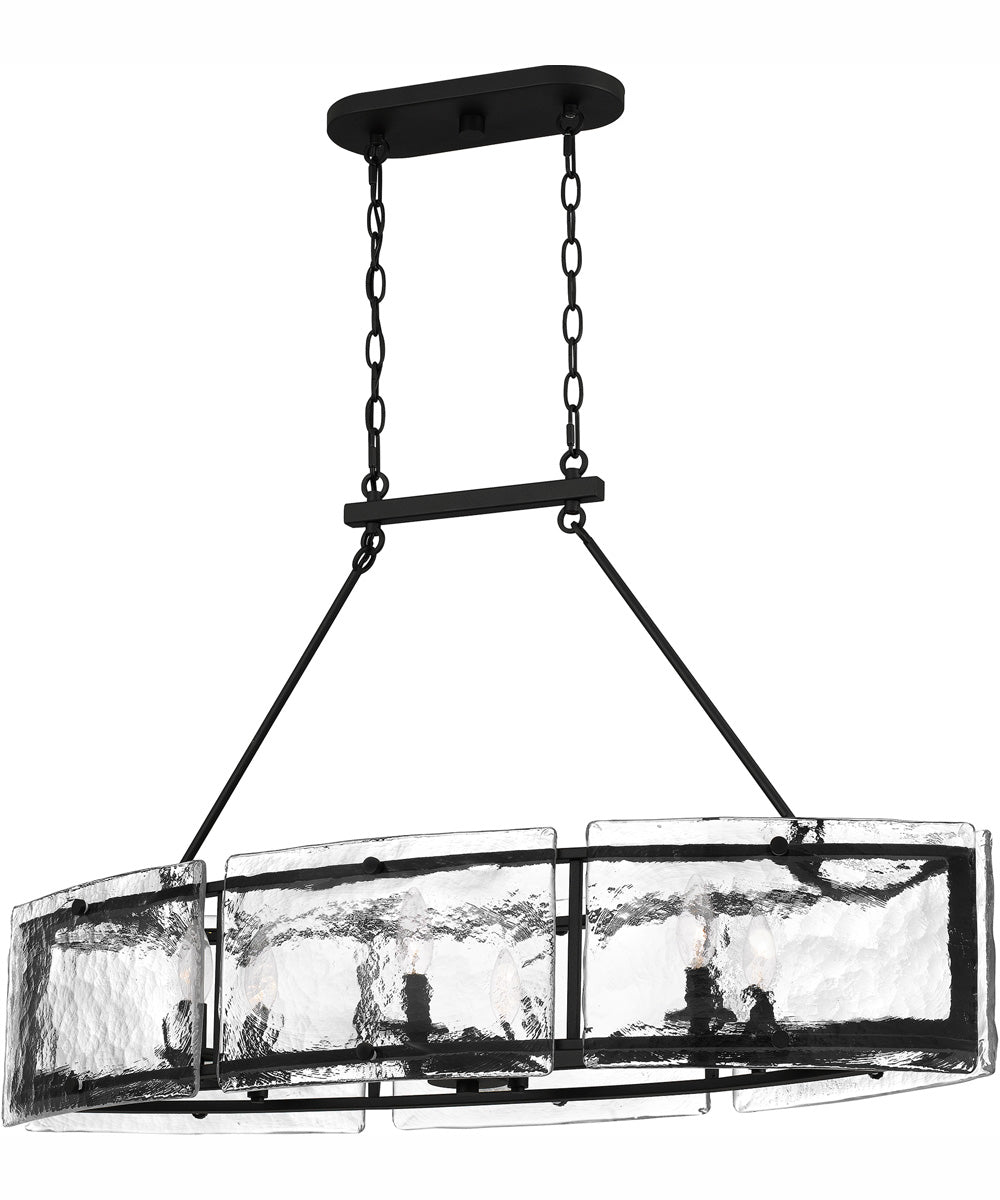 Fortress Medium 6-light Island Light Earth Black