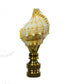 Bursa Sea Shell Lamp Finial with Polished Brass Base 2.25"h