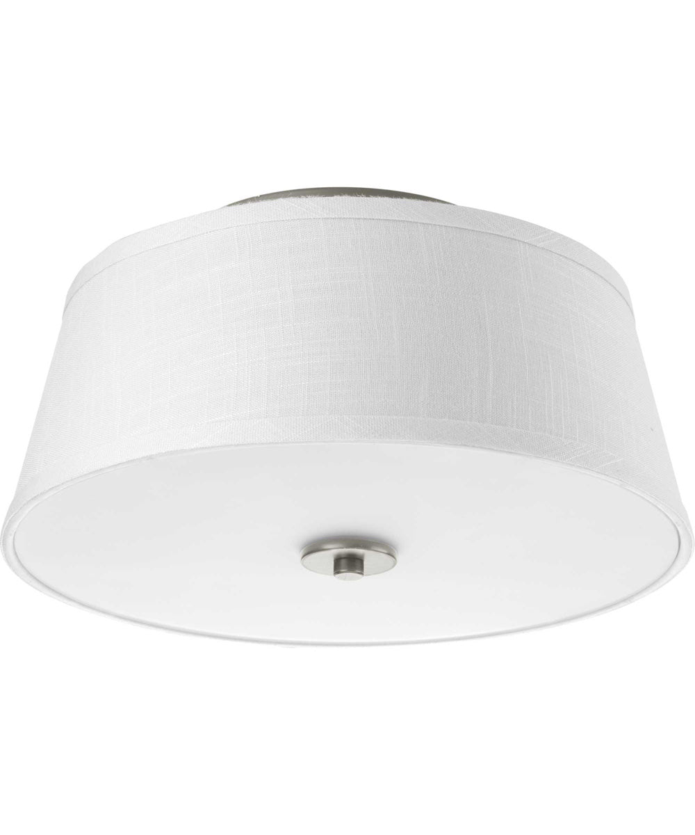 Arden 2-Light 14" Flush Mount Brushed Nickel
