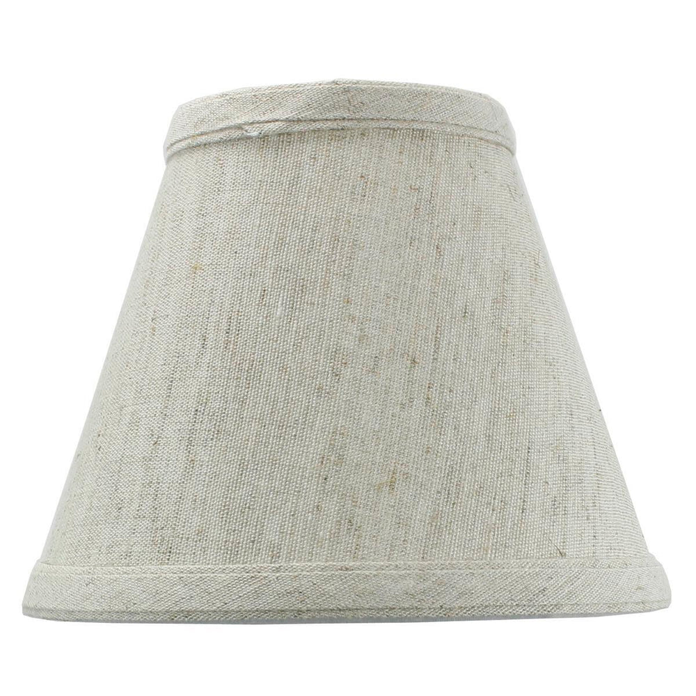 6"W x 5"H Set of 6 Textured Oatmeal Chandelier Lamp Shade