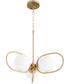 Belmont 3-light Chandelier Aged Brass