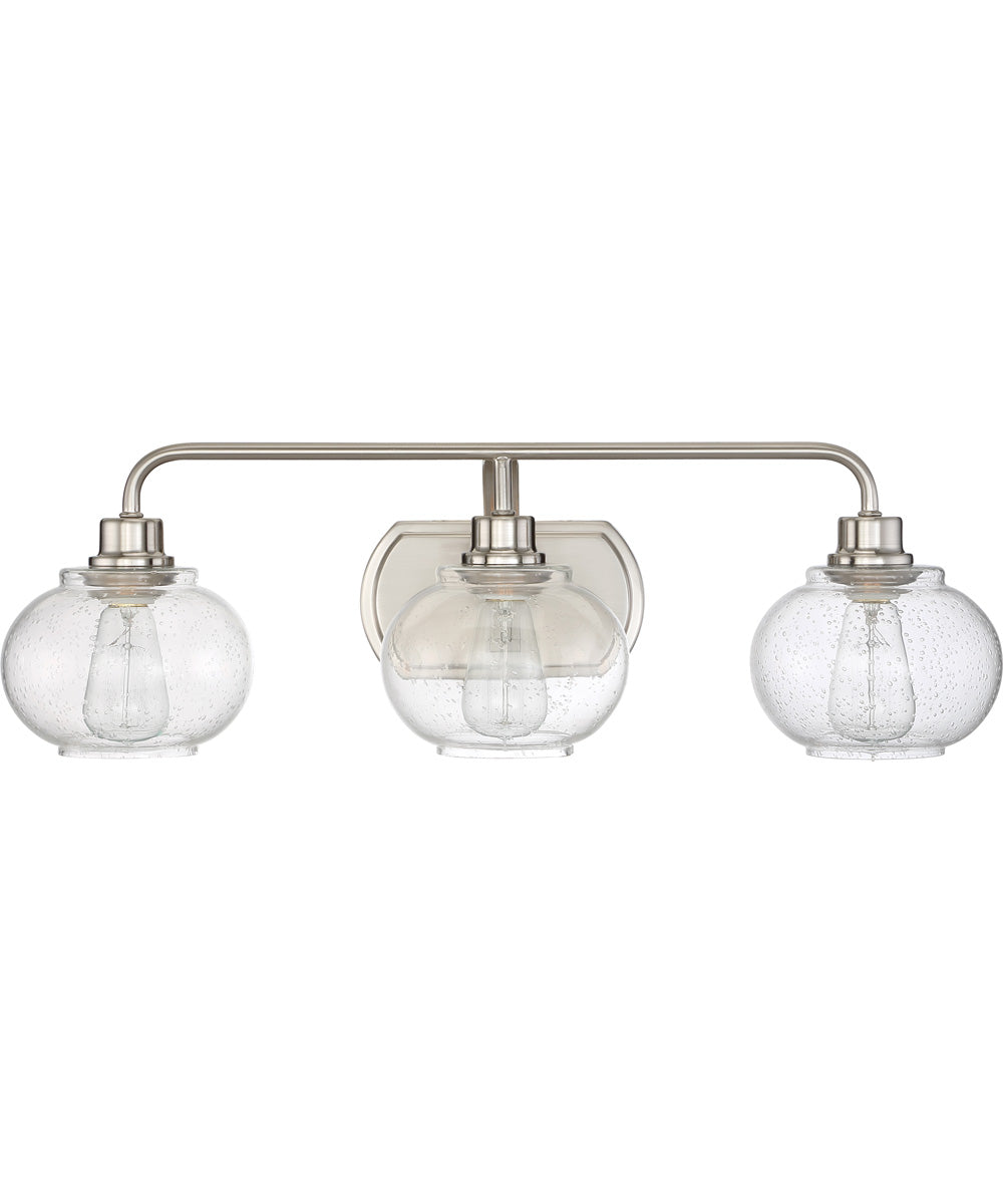 Trilogy Large 3-light Bath Light Brushed Nickel