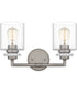 Jaspar Medium 2-light Bath Light Antique Nickel
