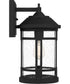 Quincy Large 1-light Outdoor Wall Light  Coastal Armour Aluminum Earth Black