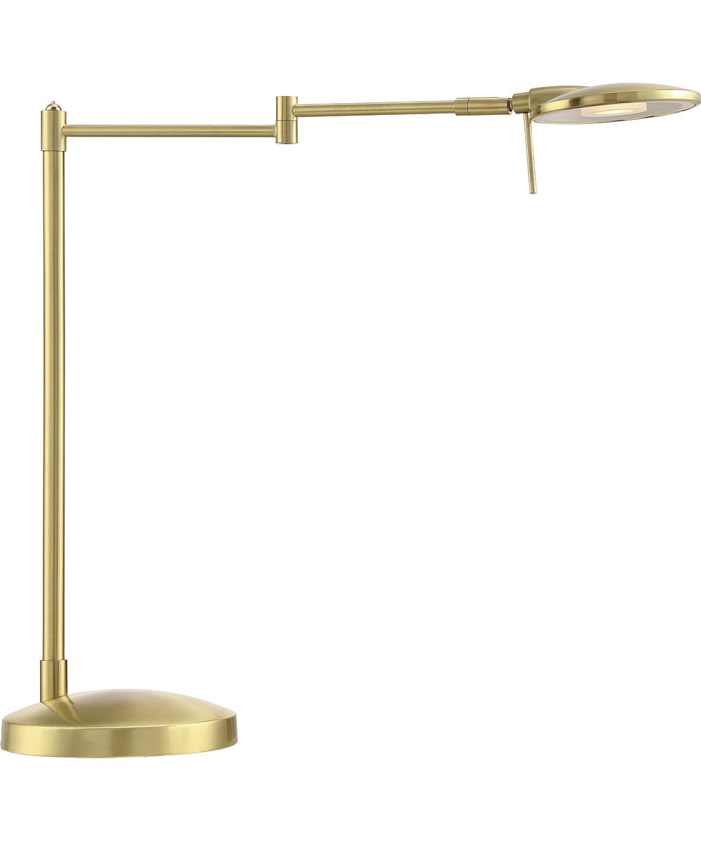 Dessau Turbo LED Table Lamp Satin Brass