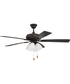 52" Eos Frost 4 Light 4-Light Ceiling Fan (Blades Included) Espresso
