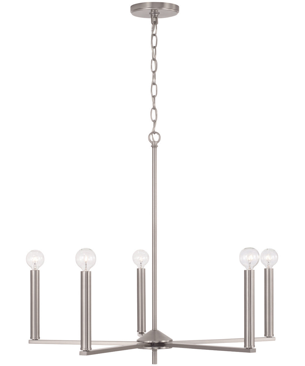 Portman 5-Light Chandelier Brushed Nickel