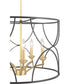 Landree 5-Light Luxe Chandelier Light Matte Black