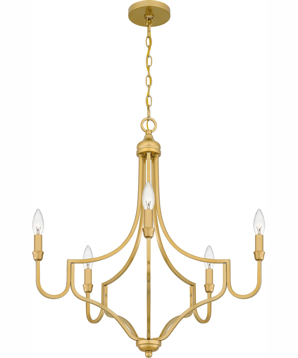 Mabel 5-light Chandelier Light Gold