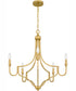Mabel 5-light Chandelier Light Gold