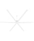 120" Zeus Patio Ceiling Fan Studio White