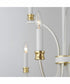 Charlton 9-Light Chandelier Weathered White/Gold Leaf