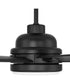 Rush 65" 1-Light Ceiling Fan (Blades Included) Flat Black