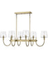 Brookside 6-Light Pendant Vintage Brass