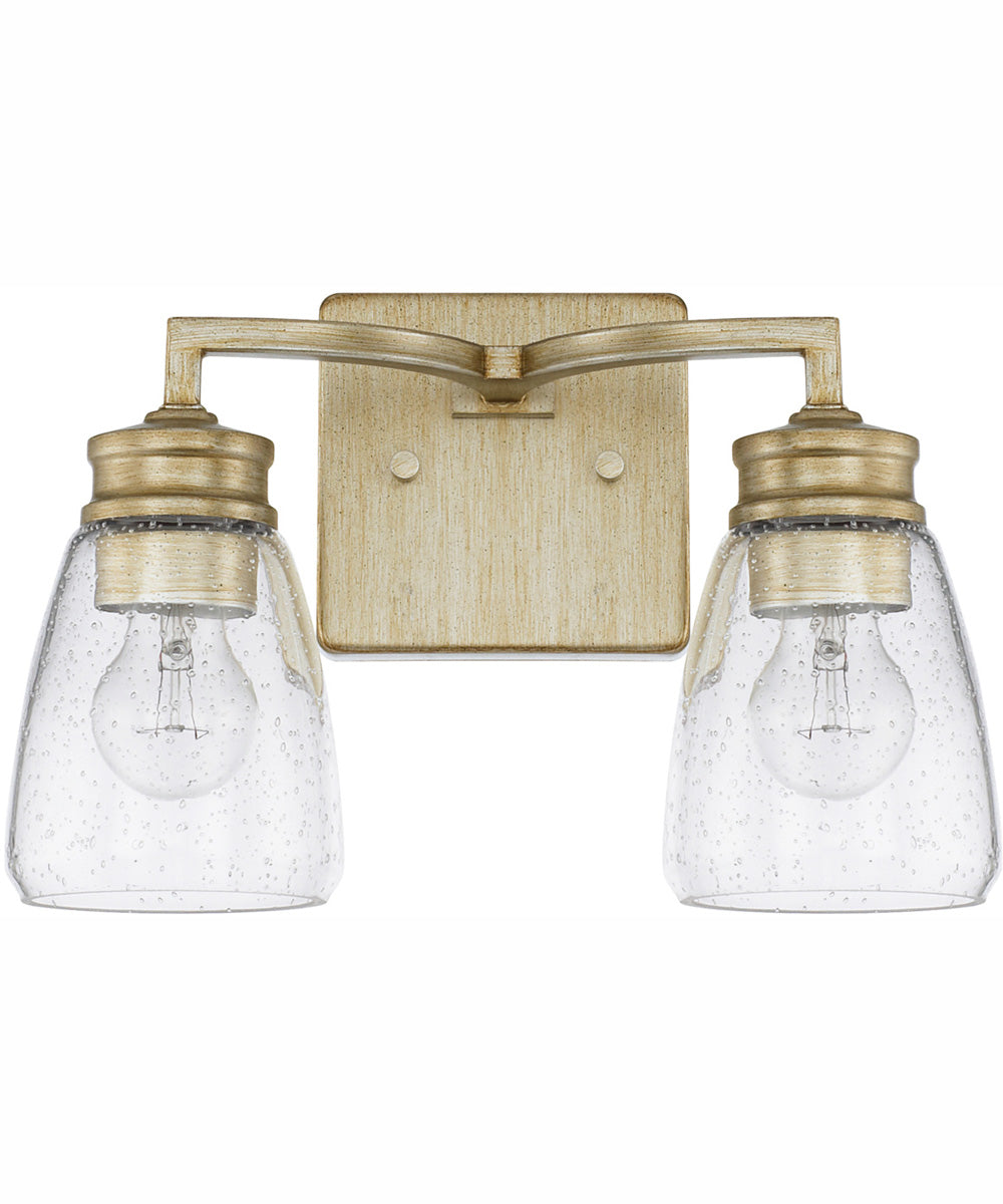 Newbury 2-Light Vanity Winter Gold