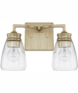 Newbury 2-Light Vanity Winter Gold