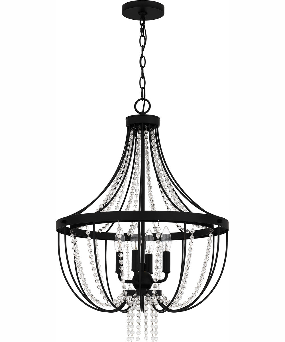 Adelaide 4-light Pendant Matte Black