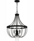 Adelaide 4-light Pendant Matte Black