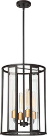 14"W Payne 4-Light Pendant Midnight Bronze