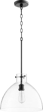 14"W 1-light Pendant Noir