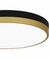 Weldin Medium Flush Mount Matte Black Gold