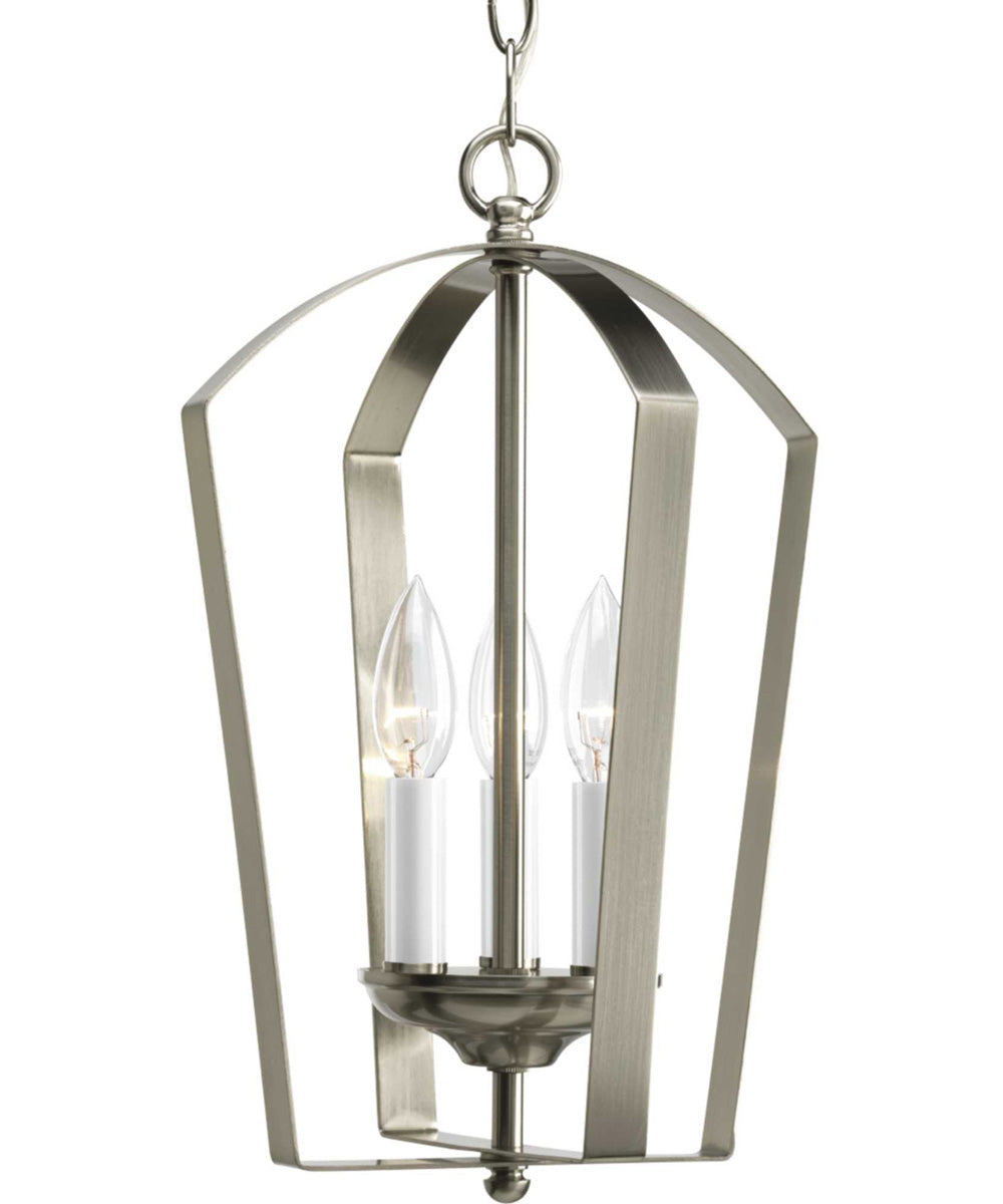 Gather 3-Light Foyer Pendant Brushed Nickel