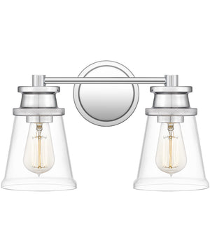 Haverfield Medium 2-light Bath Light Polished Chrome