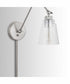 Profile 1-Light Plug In Sconce Brushed Nickel, 5"W