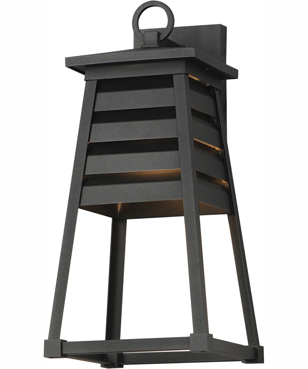 Shutters Vivex 1-Light Medium Outdoor Wall Sconce Black