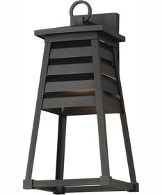 Shutters Vivex 1-Light Medium Outdoor Wall Sconce Black