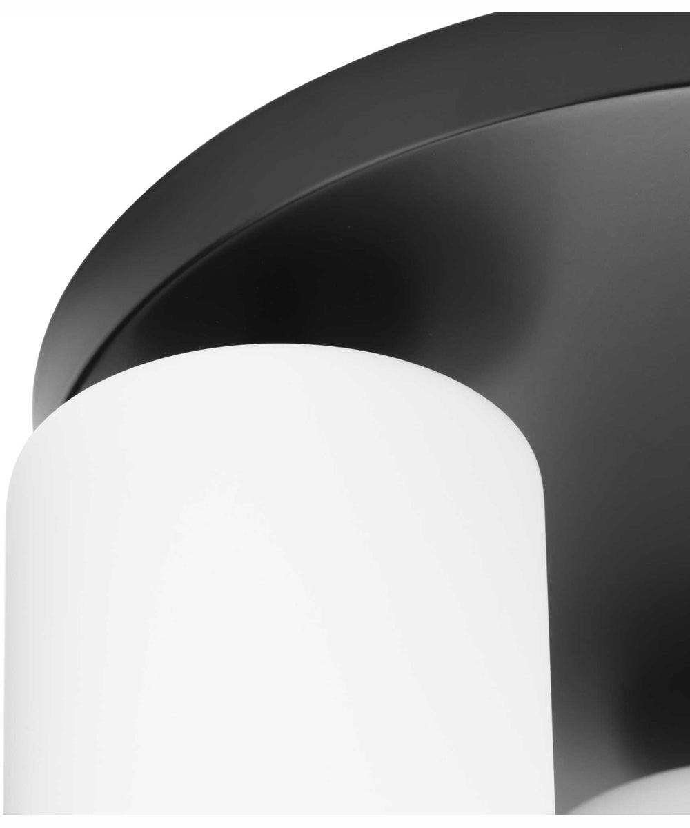 Cofield 12 in. 3-Light Transitional Flush Mount Matte Black