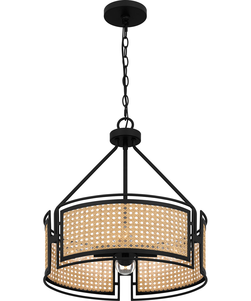 Priya Large 3-light Pendant Matte Black